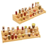 2 Pack Spice Rack Organizer For Cabinet - 3 Tier Bamboo Expandable Display Sh.... Fixed Price $48.05.