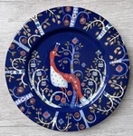 Iittala Finland Taika Blue Salad Dessert Plate Dish 8.75" Klaus Haapaniemi. Fixed Price $24.99.