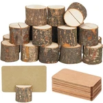 Toncoo 15PCS Wood Place Holders & 26PCS Cards, Table Number Holder.... Fixed Price $14.46.