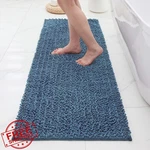 Ilango Light Blue Bath Rugs 60X24 Extra Soft Absorbent Chenille Runner. Fixed Price $68.99.