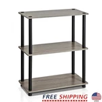 5-TIER Storage Shelf Easy Assembly Freestanding Compact Wood Shelves Home Office. Fixed Price $44.16.