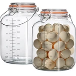 2 Pack 1 Gallon Glass With Airtight Lids,super Wide Mouth Large Mason Jar.... Fixed Price $41.90.