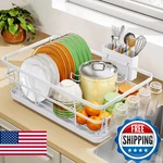 Toolf Dish Drying Rack, Racks For Kitchen Counter, Stainless Steel Sink Org. Fixed Price $48.58.