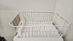 Rubbermaid 6032-AR-WHT Dish Drainer, White Wire, Large, Dry Rack. Fixed Price $39.99.