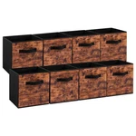 Stero Fabric Storage Cubes, 8 Pack Foldable Bins With Handle, 11 Inch.... Fixed Price $38.08.