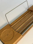 Umbra Bamboo Bathtub Caddy Tray Expandable Spa Organizer Wine Book Holder. Fixed Price $34.99.