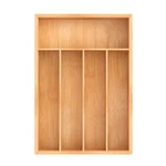 Unibambou Bamboo Utensil Drawer Organizer, 10 X 14 Inch (5 Slots), Natural. Fixed Price $18.99.