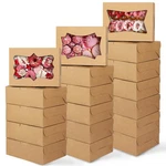 Tomnk 24PCS 8X6X2.5 Cookie Boxes, Bakery Inches, Brown. Fixed Price $22.35.