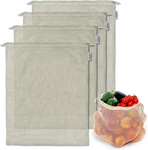 4-PACK Reusable Produce Bags Grocery Washable Xl, Organic Cotton Mesh. Fixed Price $22.48.