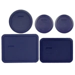 Pyrex (2) 7200-PC Cup, (1) 7201-PC 4 7210-PC 3 And Blue. Fixed Price $28.64.