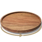 Vertorgan Lazy Susan Organizer For Kitchen, Acacia Wood Turntable Cabinet.... Fixed Price $22.01.