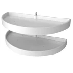 Rev-a-shelf 33" Lazy Susan Half-moon Polymer Two-tier Blind Cabinet. Fixed Price $262.99.