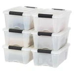 Iris Usa 13 Qt Plastic Storage Box With Lid And Latches 6 Pack Bpa-free, .... Fixed Price $57.44.