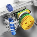 Smiley Sponge Holder For Kitchen Sink Caddy Stainless Steel Movable Brush Dish. Fixed Price $13.99.