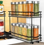 Lynk Professional Pull Out Spice Rack Organizer For Inside Kitchen Cabinets. Fixed Price $18.00.
