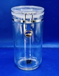 Felli Classic Grace Acrylic Storage Canister X 7 3/4". Fixed Price $5.25.