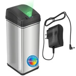 Sensor Trash Can 13 Gallon Automatic Soft Close Stainless Steel Itouchless Odor. Fixed Price $129.99.