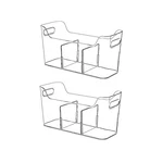 Tall Narrow Clear Bins With Dividers, Plastic Containers For Organi... Fast Ship. Fixed Price $39.99.
