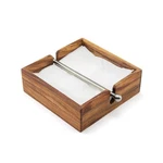 Ironwood Gourmet 28982 Acacia Napkin Holder With Weighted Stainless Stee.... Fixed Price $34.32.