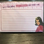 Ephemera Recipe Cards 4" X 6" Talk About How Fabulous You Think Am. Fixed Price $5.95.