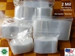 Clear Seal Plastic Bags Jewelry Zipper Top Lock Reclosable Baggies Mil 2ML. Fixed Price $174.21.