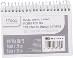 Mead Index Cards, 3" 5", Ruled Front, Blank Count (pack Of 1), White. Fixed Price $8.99.