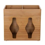 Seville Bamboo Plastic Bag Organizer Holder Kitchen Pantry Closets Bathroom. Fixed Price $24.95.