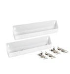 Rev-a-shelf 14" Kitchen Sink Front Tip Out Accessory Trays, White, 6572-14-11-52. Fixed Price $19.99.