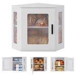 Tqvai Corner Bread Box For Kitchen Countertop, Solid Wood Double Layer Large .... Fixed Price $77.39.