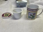 Teacup Mug With Infuser & Cover Top Lid Danesco Original Box Peppermint. Fixed Price $9.00.