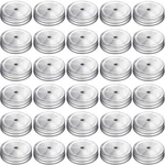 Gisedkle 30 Pcs Regular Mouth Mason Jar Lids With Straw Hole Silver. Fixed Price $14.52.