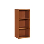 Hodedah Three Shelf Versatil Wooden Bookcase Cherry Finish. Fixed Price $69.65.