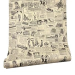 Yifely Vintage Newspaper Decorative Contact Vinyl Self Adhesive Shelf Draw. Fixed Price $20.09.