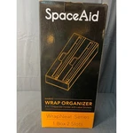 Spaceaid Bamboo Wrap Organizer 2-IN-1 Dispenser With Labels Brown New. Fixed Price $18.50.