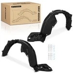 Pair Front Inner Fenders Liner Splash Shield Set With Clips & Insulation Foam. Fixed Price $221.99.