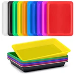 Pack Colorful Plastic Art TRAYS,10 Colors Activity Crafts Tray,multicolor .... Fixed Price $17.78.