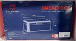 Culinary Couture Extra Large Silver Bread Box For Kitchen Countertop - Free Ship. Fixed Price $54.99.