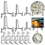 6 Pcs 3 Size Black Plate Stands For Display 4 8 Inch Holder & Cup Saucer. Fixed Price $35.37.