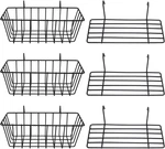 Set Of 3 Wire Baskets And Shelves For Wall Grid Panels. Fixed Price $38.99.