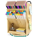 Df Darfoo Bamboo Desk Organizer Storage 7.08*7.67*11.4IN, Color. Fixed Price $52.71.