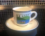 Villeroy & Boch Design Naif Demitasse/espresso Coffee Cup And Saucer Guc. Fixed Price $18.75.