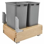 Rev-a-shelf 4WCBM-2150DM-2 Bottom Mount Double Bin Trash Can With Rev-a-motion. Fixed Price $465.99.
