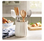 Pioneer Woman Colette Utensil Holder Crock Stoneware - Hard Find!!. Fixed Price $38.00.