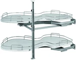 Rev-a-shelf 5372-18-R Contemporary 37-5/8"W Cloud Two Tier Lazy Grey. Fixed Price $584.81.