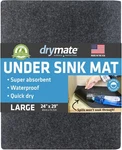 Drymate Premium Under Sink Mat, Waterproof Cabinet 24"W X 29"L, Charcoal. Fixed Price $22.70.