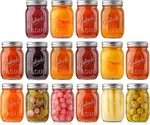Nutrichef NCMSJ16 Pcs Mason Jars Set. Fixed Price $52.49.