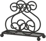 Home Basics Scroll Collection Steel Napkin Holder, Freestanding Tissue Black. Fixed Price $16.32.
