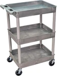Luxor STC111-G Tub Cart Three Shelves, Gray. Fixed Price $142.03.