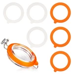 6 Pack Canning Jar Rubber Seals 3.75" Silicone Gaskets R.... Fixed Price $13.47.