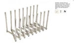 Ensteelo Kitchen Expandable Pot Organizer Rack - Stainless New. Fixed Price $16.90.